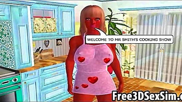 Hot 3D Cartoon Housewife Gets Fucked Hard In Hardcore Hentai Action