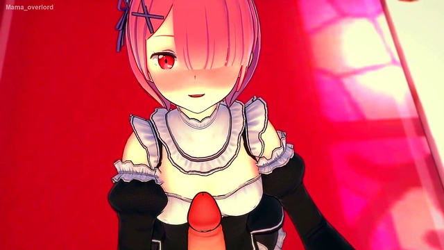 Pink-Haired Ram From Re-Zero Gets Played With Big Dick In Anime Maid Fantasy