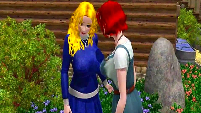 Blonde Anime Babe Flavia Fucks Hard With Titans In Humorous 3D Sims Style