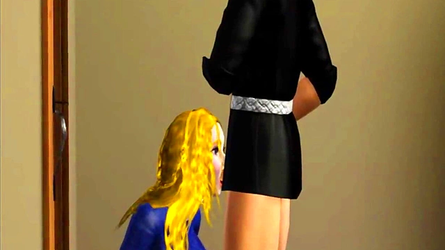 Blonde Anime Babe Flavia Fucks Hard With Titans In Humorous 3D Sims Style