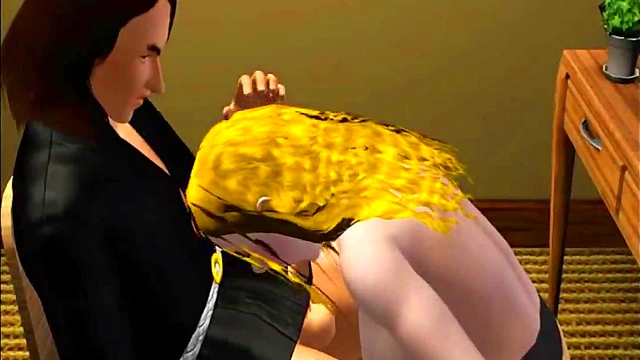 Blonde Anime Babe Flavia Fucks Hard With Titans In Humorous 3D Sims Style