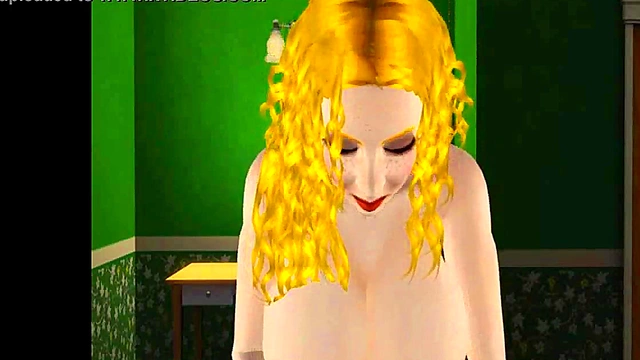 Blonde Anime Babe Flavia Fucks Hard With Titans In Humorous 3D Sims Style