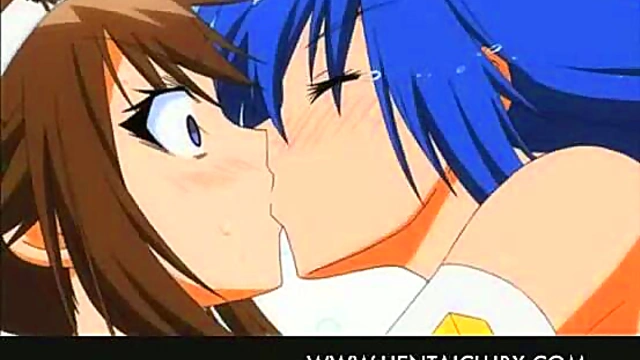 Sexy Anime Girls Explore Passionate Kisses In Yuri Fantasy