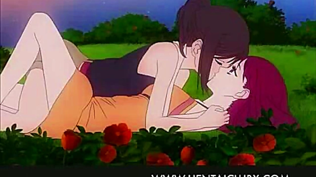 Sexy Anime Girls Explore Passionate Kisses In Yuri Fantasy