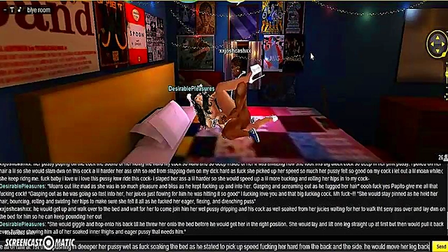 3D Anime Chick Gets DP Action In Sexy IMVU Game Adventure