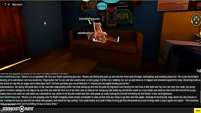 3D Anime Chick Gets DP Action In Sexy IMVU Game Adventure