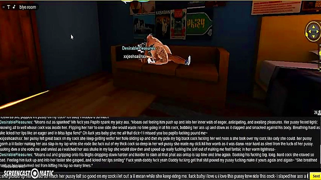 3D Anime Chick Gets DP Action In Sexy IMVU Game Adventure