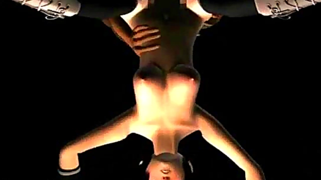 3D Anime Babe Gets Hardcore Creampie from Ugly Ogre Dick