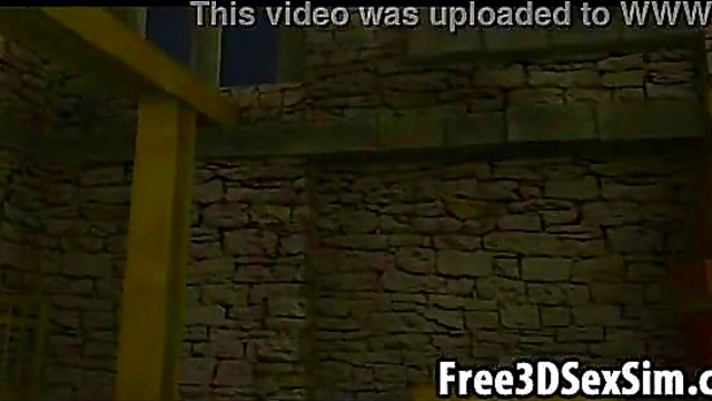 Sexy 3D Cartoon Dominatrix Waits for Her Slave in BDSM Fantasy Anime Scene