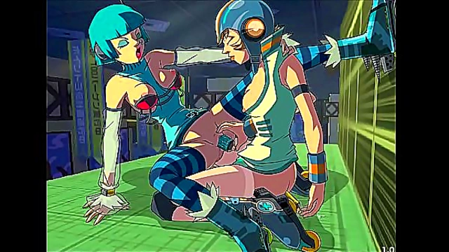 Horny Anime Girls Mew & Gum Get Steamy in Jet Set Radio Zone