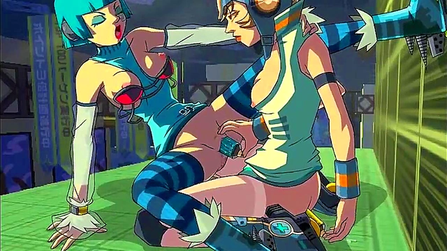 Horny Anime Girls Mew & Gum Get Steamy in Jet Set Radio Zone