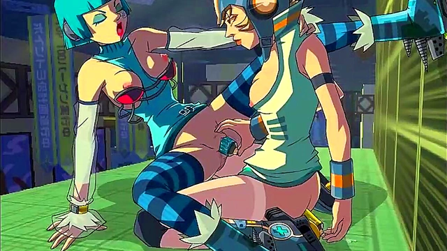 Horny Anime Girls Mew & Gum Get Steamy in Jet Set Radio Zone