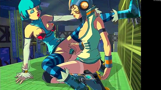 Horny Anime Girls Mew & Gum Get Steamy in Jet Set Radio Zone