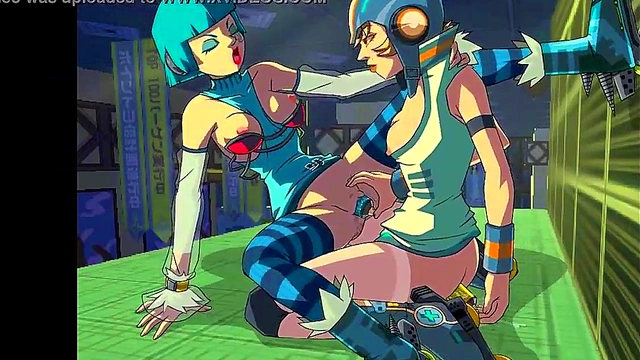 Horny Anime Girls Mew & Gum Get Steamy in Jet Set Radio Zone