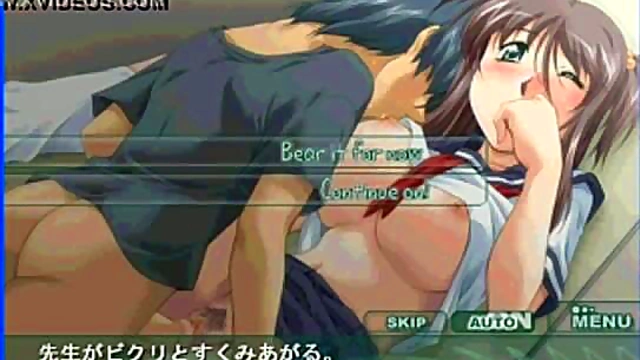 Amorous Professor Cherry Seduces Student in Eroge Anime Fantasy