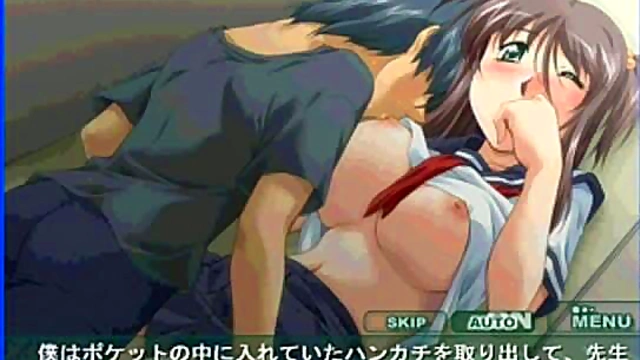 Amorous Professor Cherry Seduces Student in Eroge Anime Fantasy