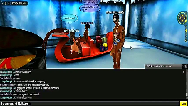3D Cartoon Anime Chick Gets Fucked Hard In Game IMVU Scene