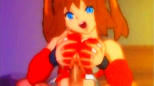 Enthusiastic Redhead Gives Exciting Titty Fuck With Perky Boobs