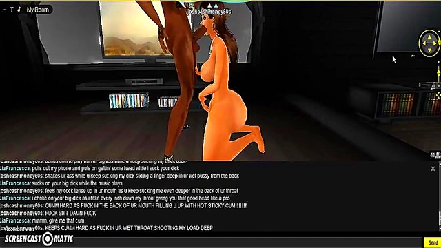 Lia SuperHead – 3D Anime Cutie Shows Off Her Sucking Skills