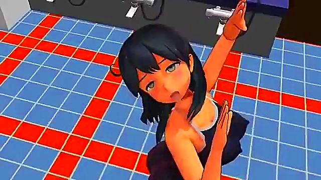 Sun-Kissed Anime Babe Dances Seductively in MMD Hentai Action
