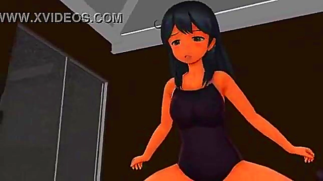 Sun-Kissed Anime Babe Dances Seductively in MMD Hentai Action