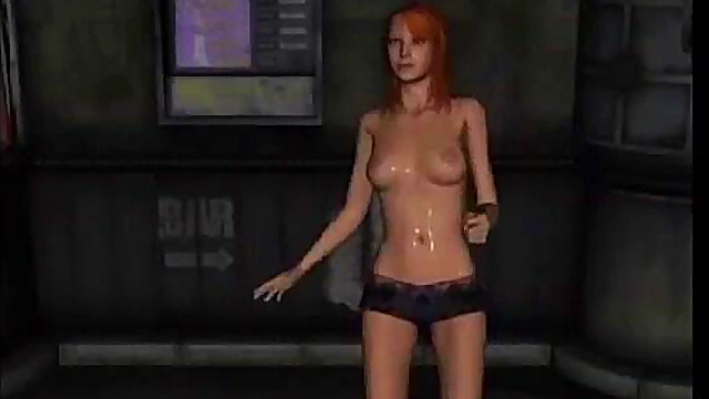 Big-Titted 3D Anime Stripper With Pigtails Gives Hot Blowjob Feast