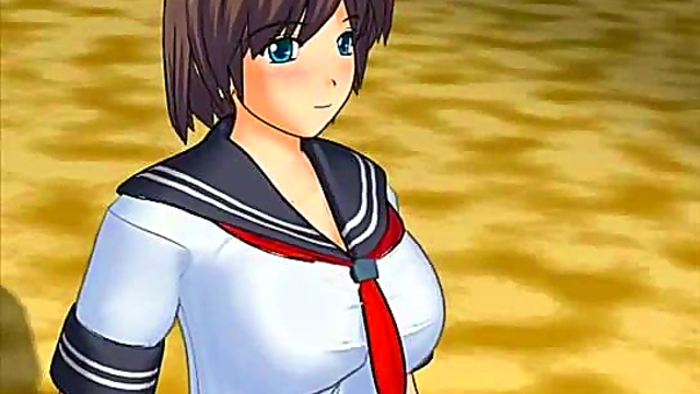 Busty Anime Chick Gets Pounded Hard In Class For Hardcore Fetish Fun