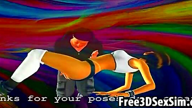 Tasty 3D Brunette Gets Her Pussy Pounded Hard In Anime Hardcore Scene