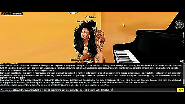 Nighttime 3D Anime Seduction – Black-Haired Babe Rides Dual Cocks for CMC Bliss