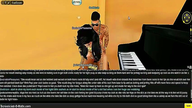 Nighttime 3D Anime Seduction – Black-Haired Babe Rides Dual Cocks for CMC Bliss