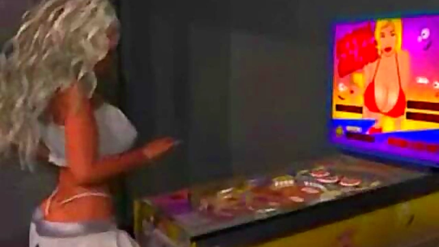 Busty Blonde Babe Shows Off Huge Tits in Crazy 3D Fantasy Hentai Fun