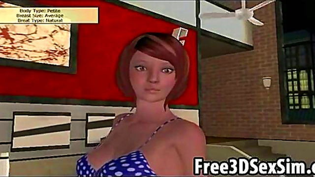 Redhead Cartoon Hottie Sucks Dick & Fucks Hardcore For Tasty climax