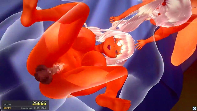 Two HotBrunettes Get Fucked Mercilessly In 3D Hentai Anime Action