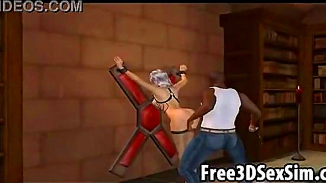 Foxy 3D Cartoon Hottie Gets Whipped Hard in Dungeon Bondage Session