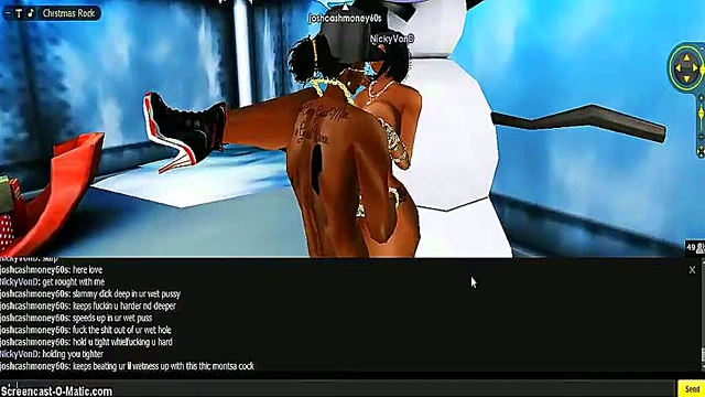 Nicky X Mas – 3D Anime Game Chick Gets Animated Porn Action