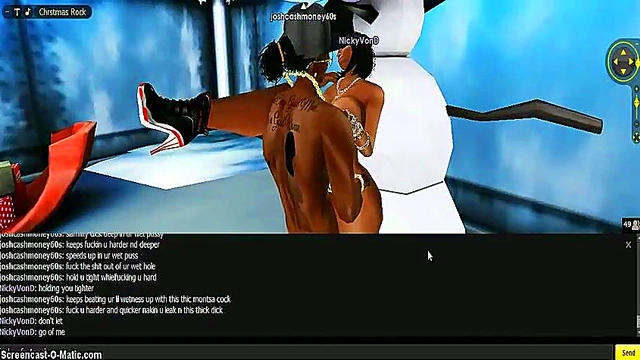 Nicky X Mas – 3D Anime Game Chick Gets Animated Porn Action