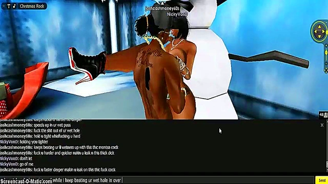 Nicky X Mas – 3D Anime Game Chick Gets Animated Porn Action