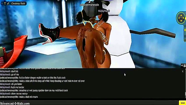 Nicky X Mas – 3D Anime Game Chick Gets Animated Porn Action