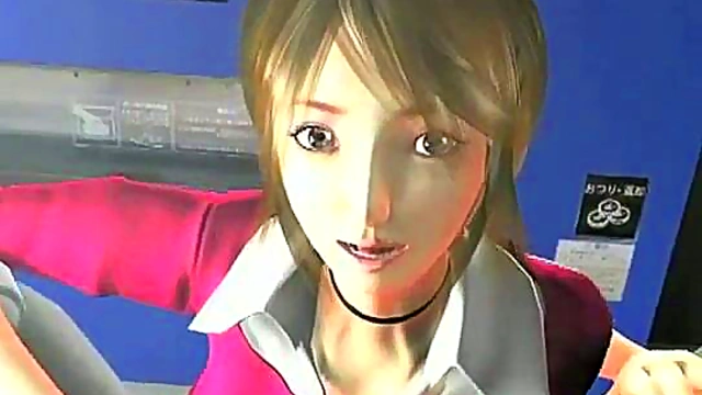 Busty 3D Secretary Sucks Dick Hard In The Office For A Messy Facial