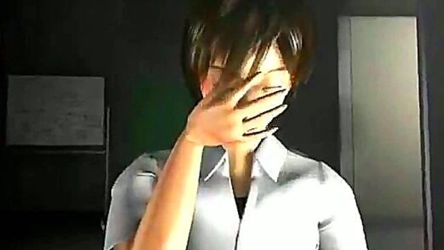 Busty 3D Secretary Sucks Dick Hard In The Office For A Messy Facial