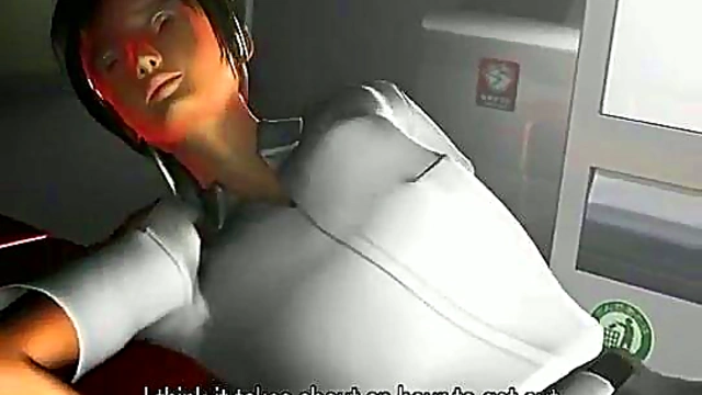 Busty 3D Secretary Sucks Dick Hard In The Office For A Messy Facial