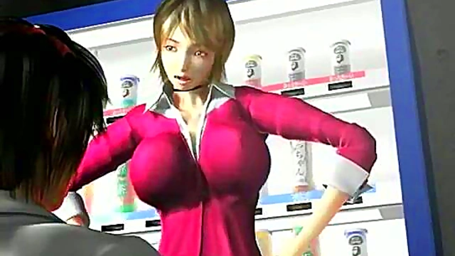 Busty 3D Secretary Sucks Dick Hard In The Office For A Messy Facial