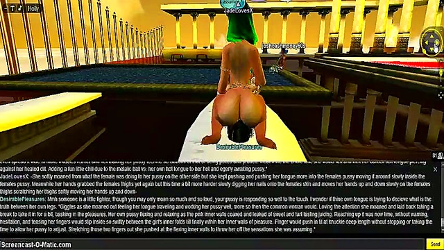 Jade Takes On DP Round 2 in steamy IMVU Game Anime Action