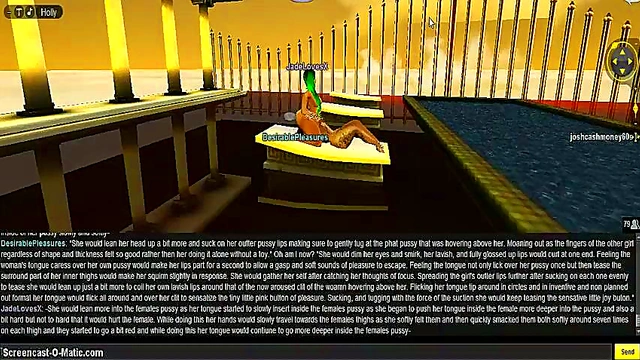 Jade Takes On DP Round 2 in steamy IMVU Game Anime Action