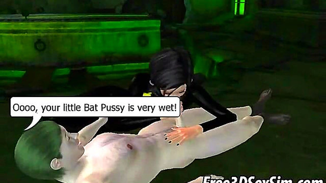 Batgirl Gets Fucked Hard By The Joker In Bizarre 3D Fantasy Anime Scene