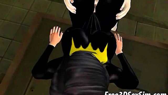 Batgirl Gets Fucked Hard By The Joker In Bizarre 3D Fantasy Anime Scene