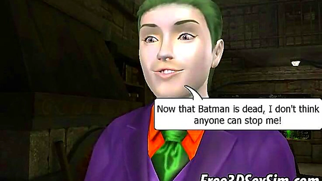 Batgirl Gets Fucked Hard By The Joker In Bizarre 3D Fantasy Anime Scene
