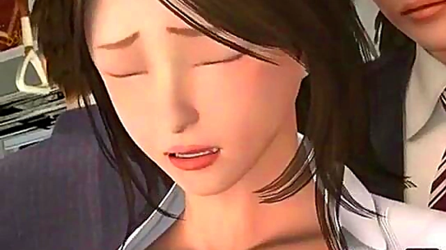 3D Hentai Guy Targets Chikan Train for Exciting Sexual Adventure