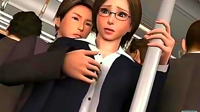 3D Hentai Guy Targets Chikan Train for Exciting Sexual Adventure