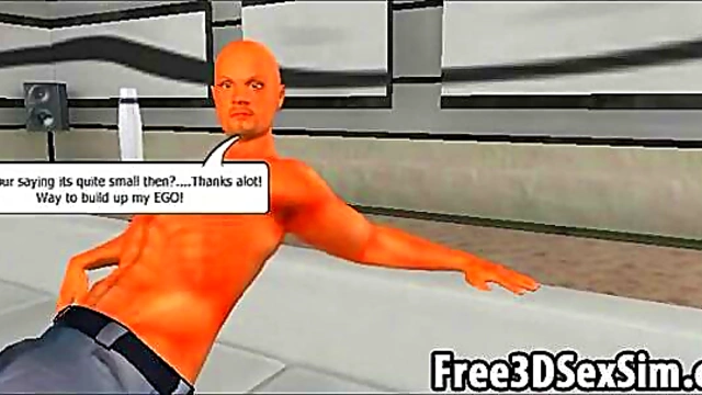 Seductive Redhead Cartoon Gets Seduced By Big Dick In Anime Softcore Scene